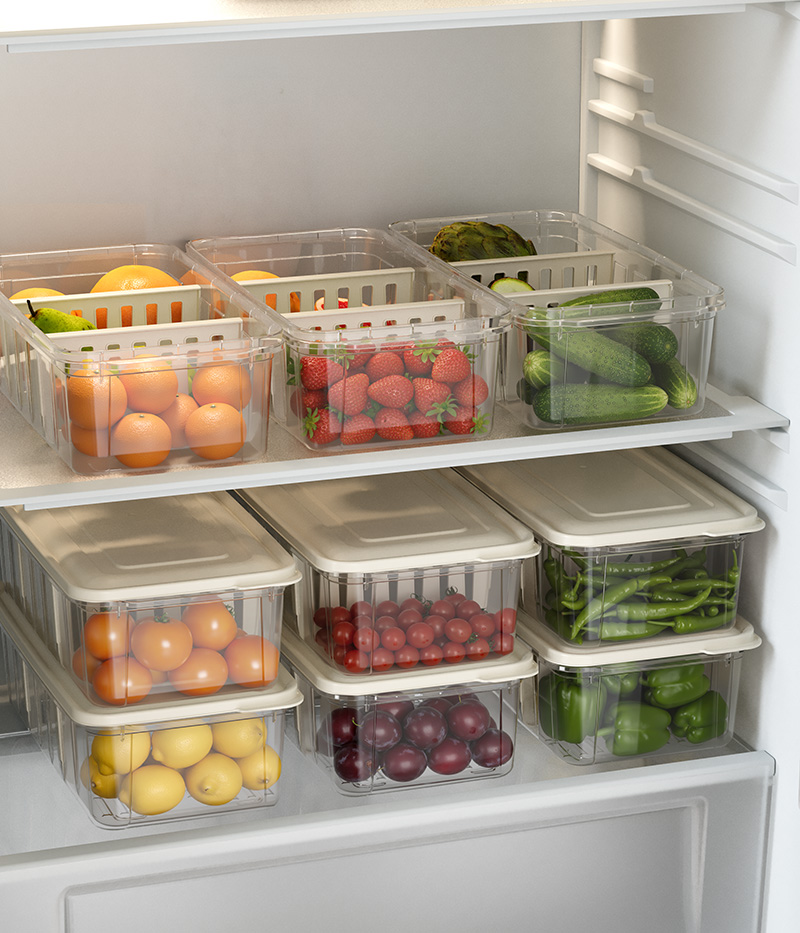 Контейнер д/холодильника со сьемными разделителями (373*193*110)mm